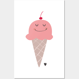 ice cream love Posters and Art